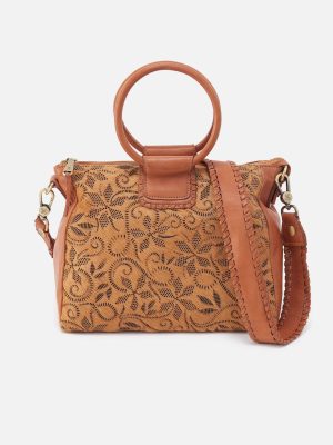 Sheila Medium Satchel in Hair-On Leather - Harvest Wheat Hair-On