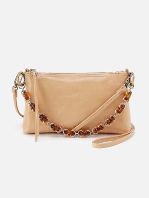 Darcy Crossbody in Polished Leather - Desert Sand
