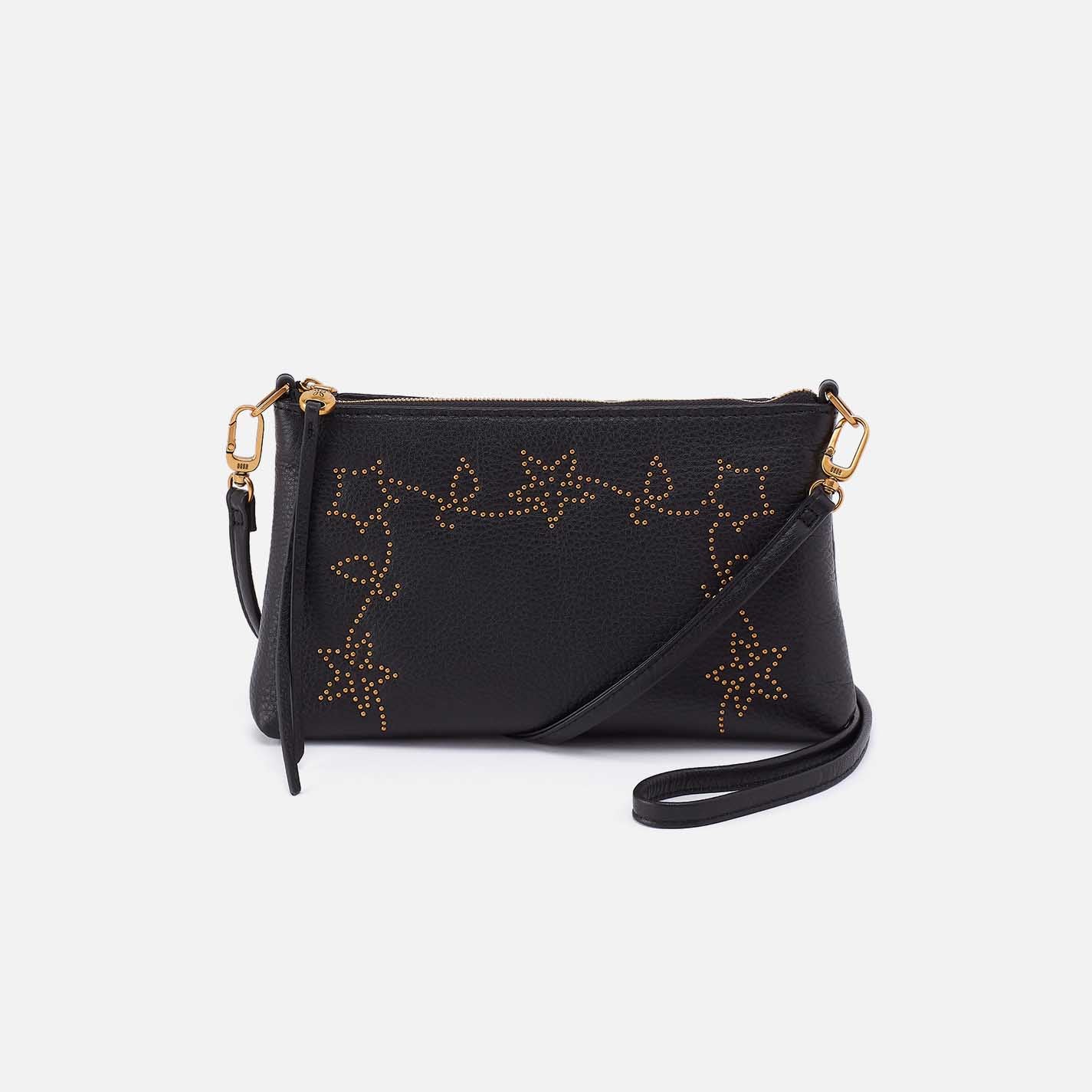 Darcy Crossbody in Pebbled Leather - Black