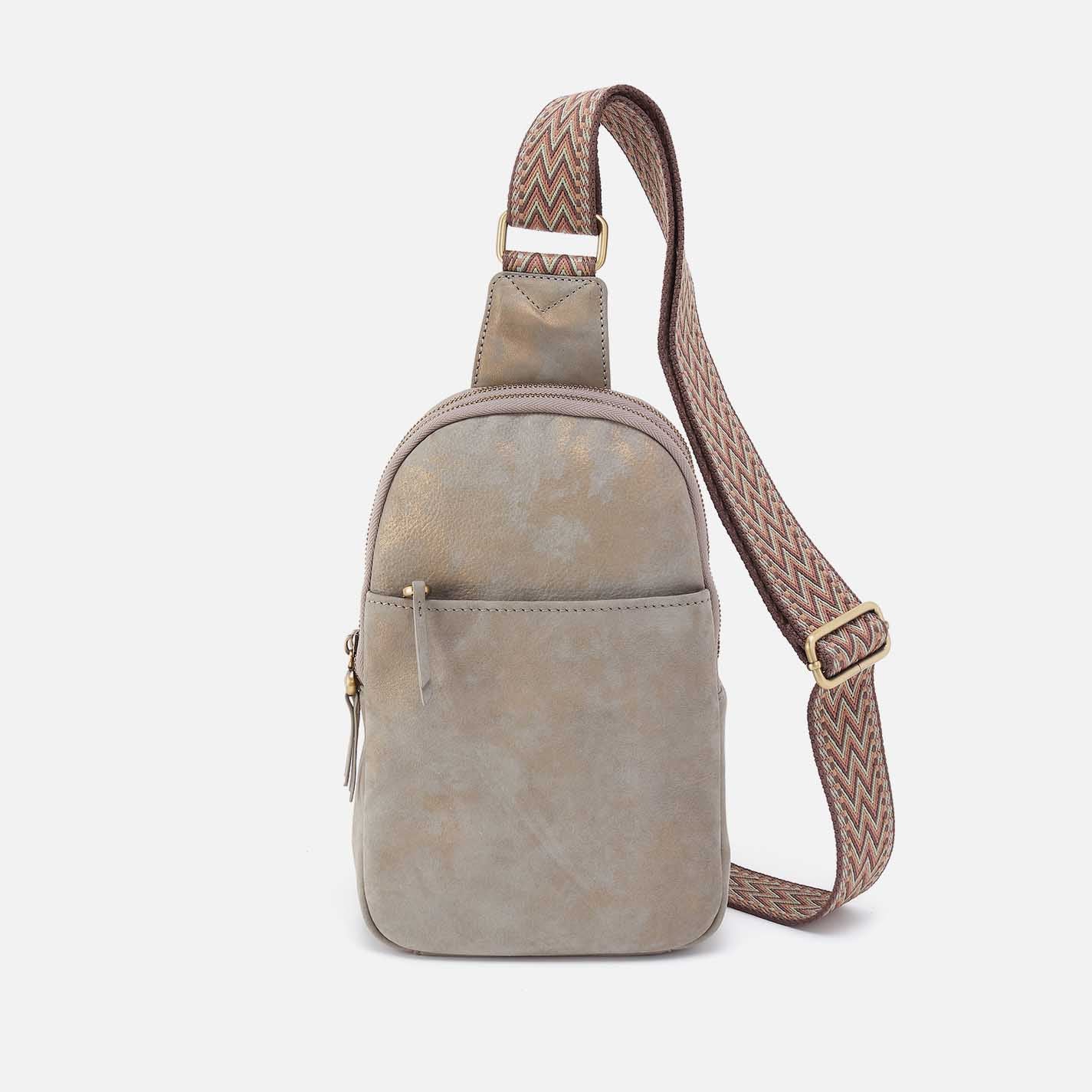 Cass Sling in Nubuck Leather - Golden Granite