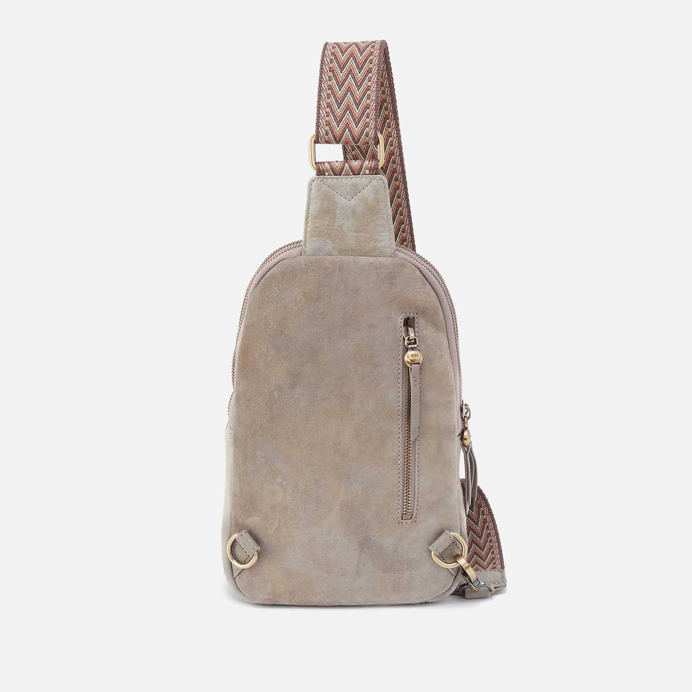 Cass Sling in Nubuck Leather - Golden Granite - Image 5
