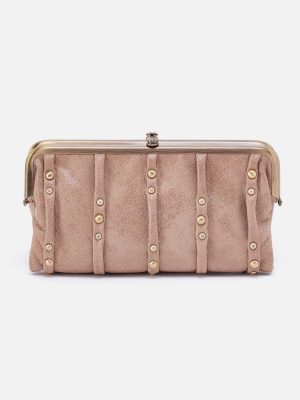 Lauren Clutch-Wallet in Buffed Leather - Hazel