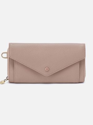 Goldie Large Wallet in Pebbled Leather - Warm Adobe