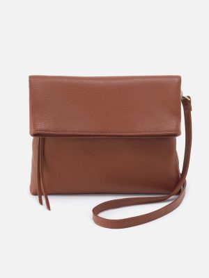 Draft Crossbody in Pebbled Leather - Bridle Brown