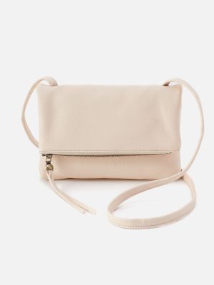 Grant Small Crossbody In Pebbled Leather - Cream