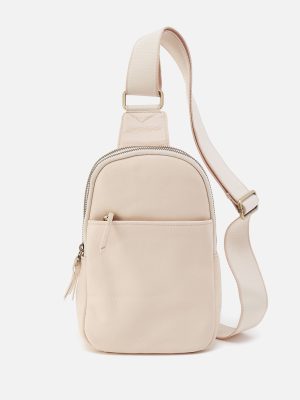 Cass Sling In Pebbled Leather - Cream