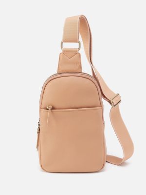 Cass Sling In Pebbled Leather - Porcini