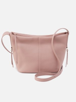 Collette Crossbody In Pebbled Leather - Blush