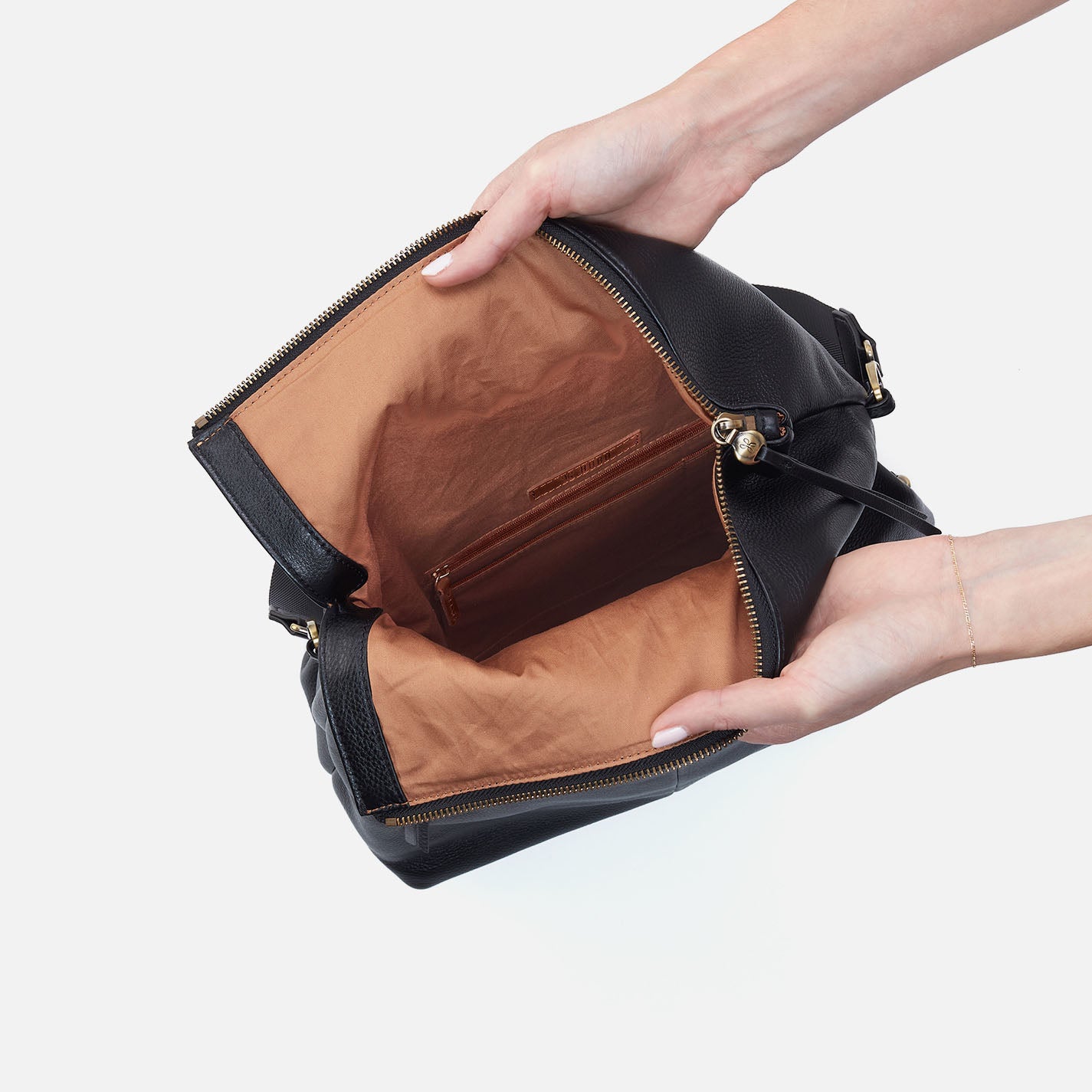 Grant Backpack In Pebbled Leather - Black - Image 3