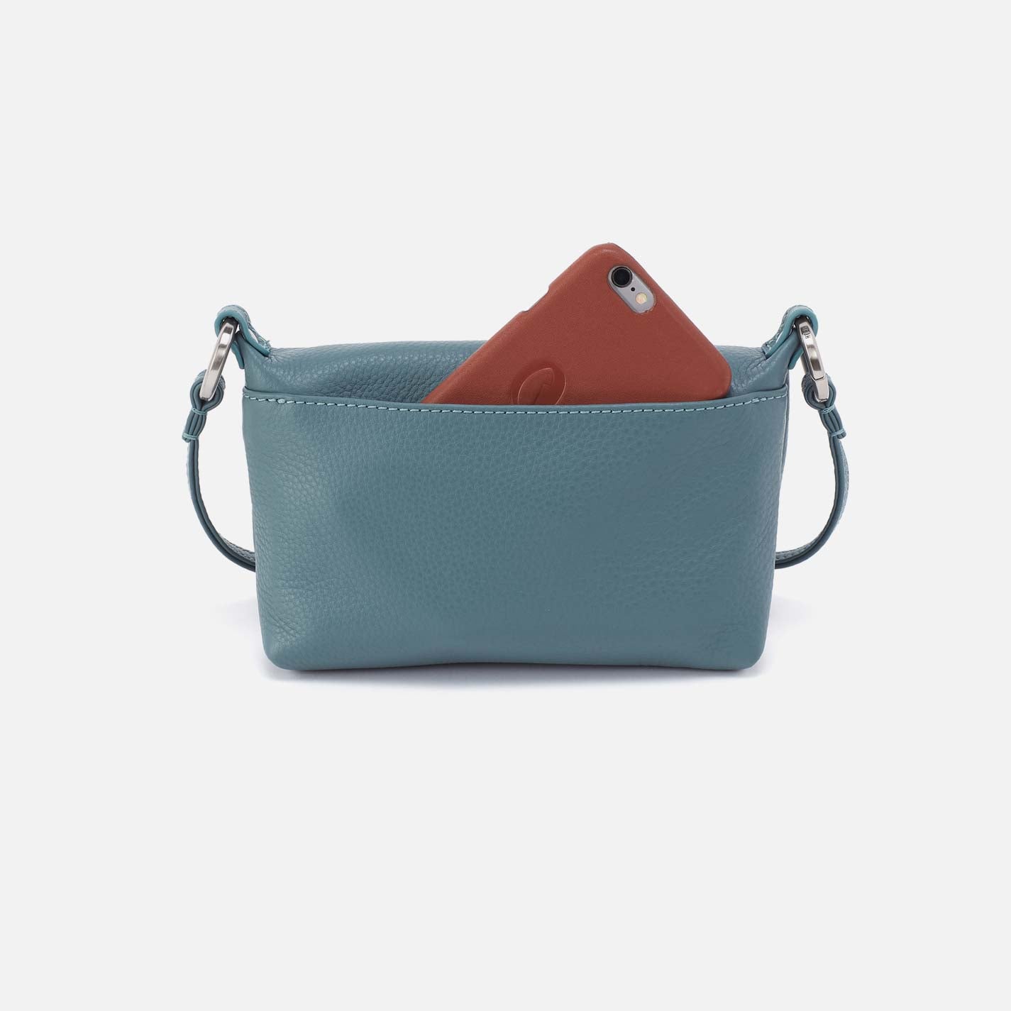 Run About Crossbody in Pebbled Leather - Agave Leaf - Image 4