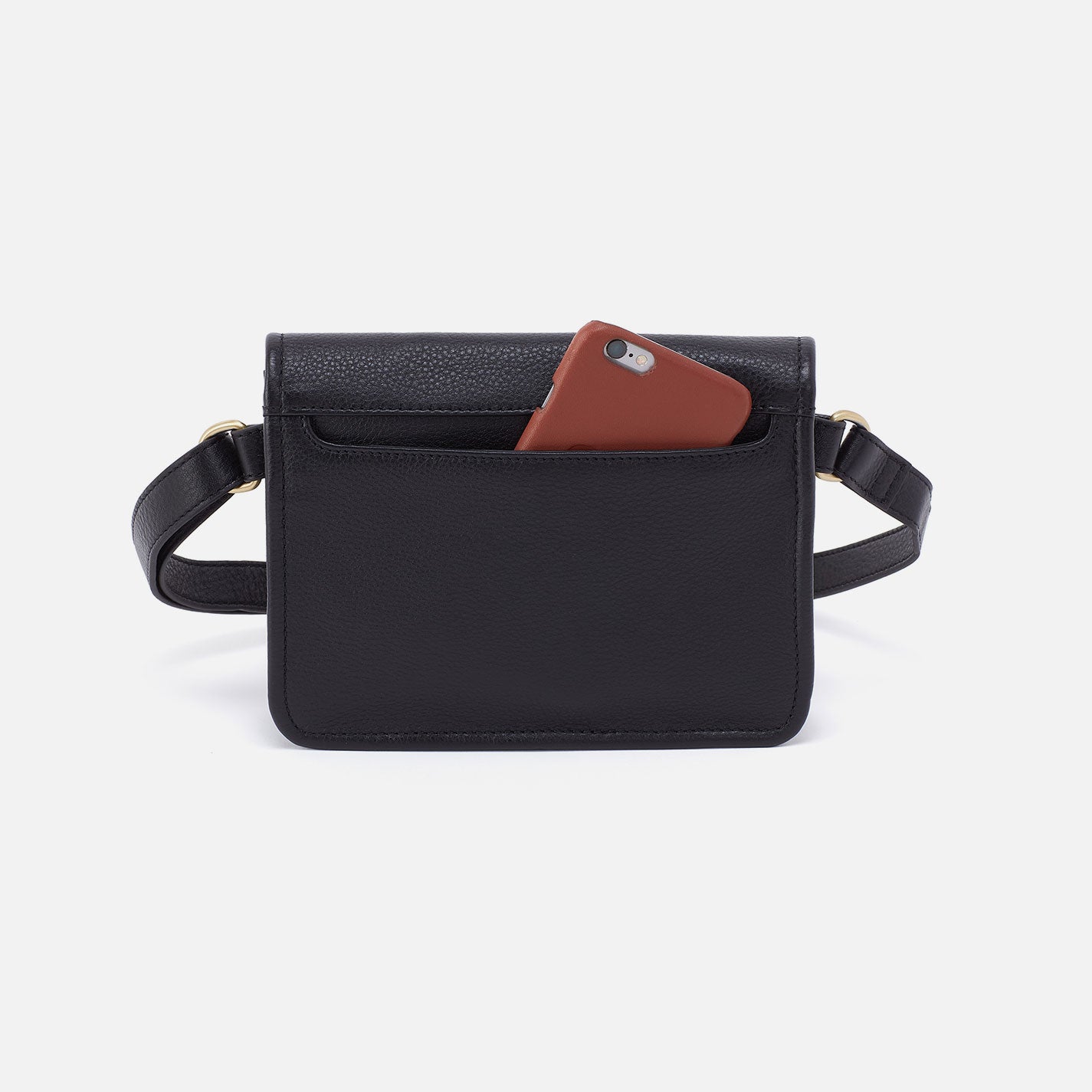 Margot Belt Bag In Pebbled Leather - Black - Image 6