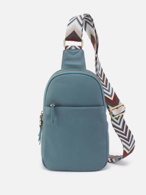 Cass Sling in Pebbled Leather - Agave Leaf