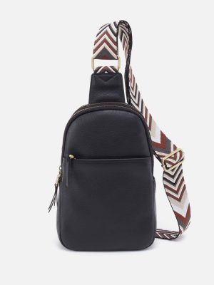 Cass Sling in Pebbled Leather - Black