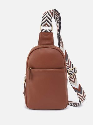 Cass Sling in Pebbled Leather - Bridle Brown