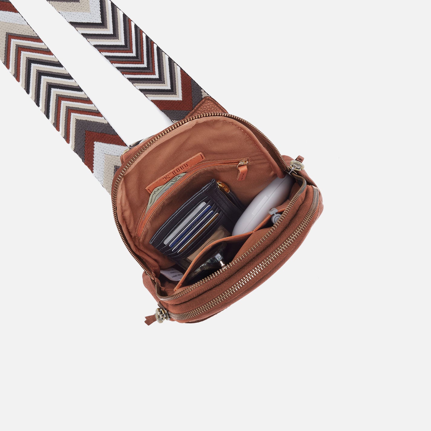 Cass Sling in Pebbled Leather - Bridle Brown - Image 3