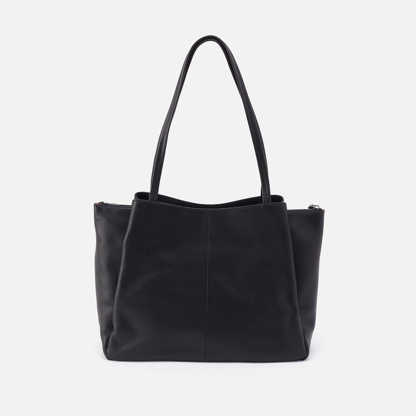 Essential Large Tote In Soft Saffiano Leather - Black - Image 5