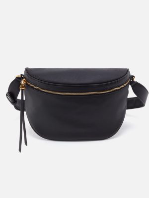 Juno Belt Bag in Smooth Leather - Black