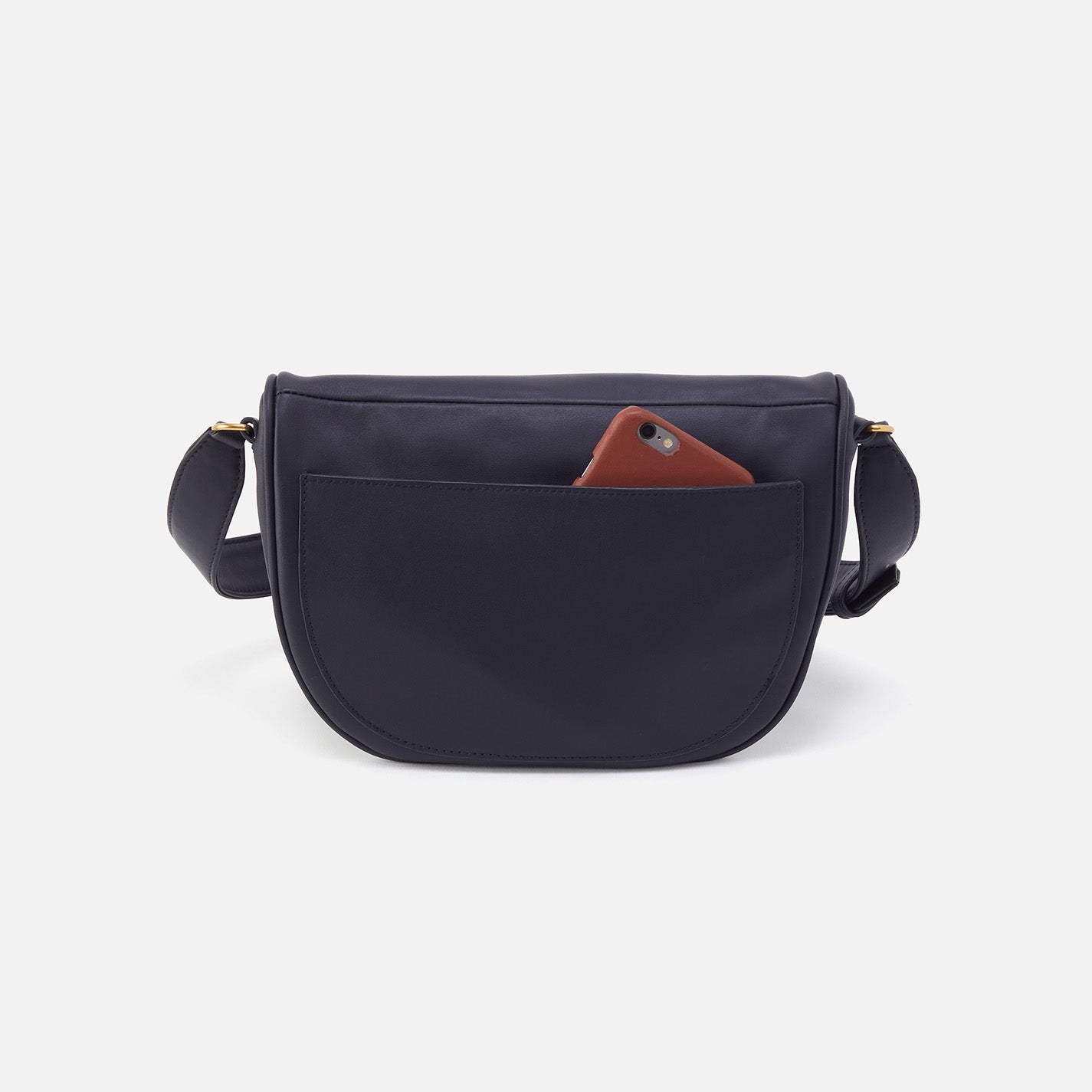 Juno Belt Bag in Smooth Leather - Navy - Image 6