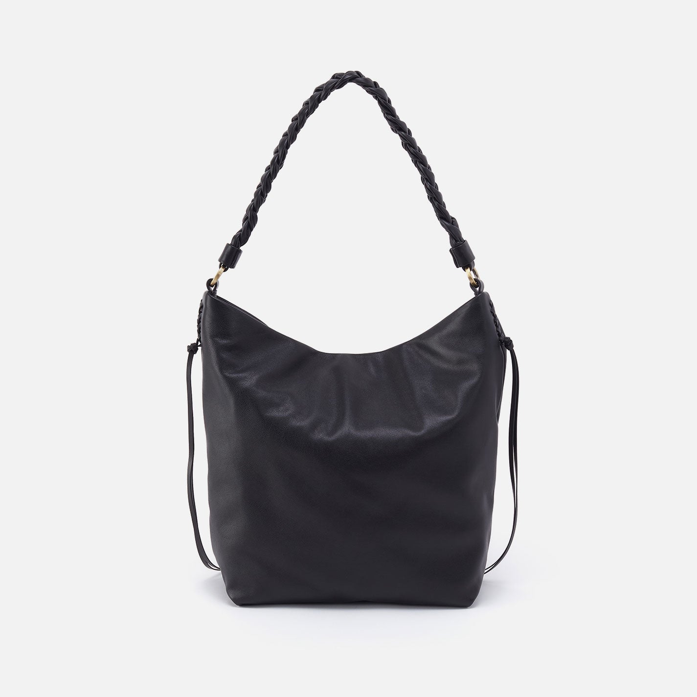Lindley Hobo In Smooth Leather - Black - Image 4