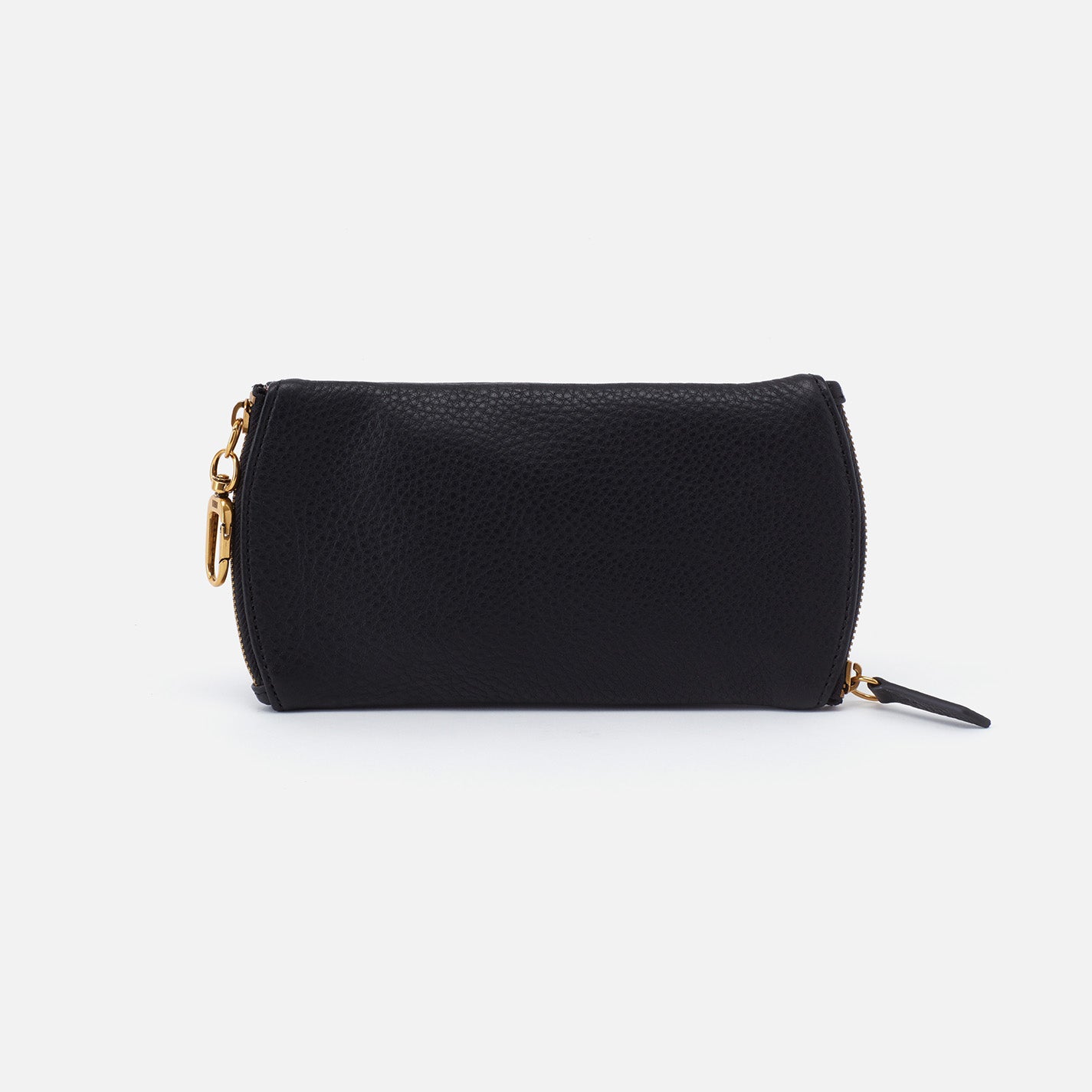 Spark Double Eyeglass Case in Pebbled Leather - Black - Image 5