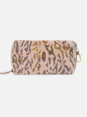 Spark Double Eyeglass Case In Printed Leather - Summer Safari