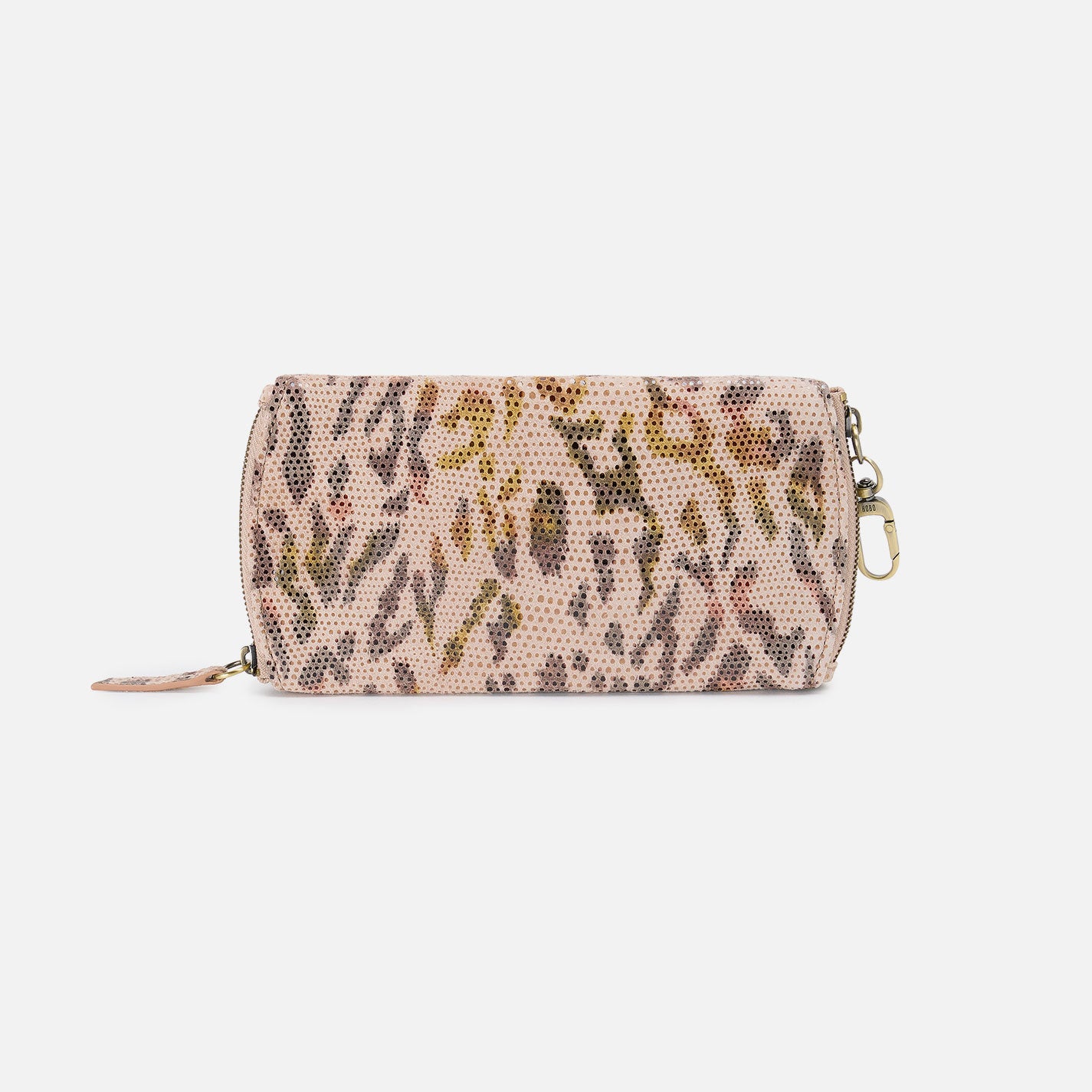 Spark Double Eyeglass Case In Printed Leather - Summer Safari