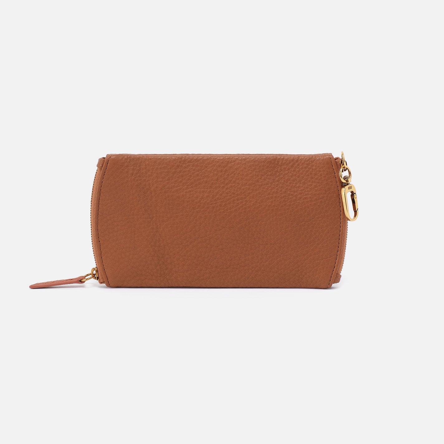 Spark Double Eyeglass Case In Pebbled Leather - Warm Honey