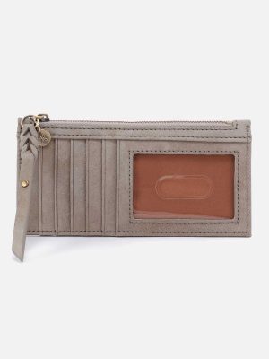 Carte Card Case in Nubuck Leather - Golden Granite