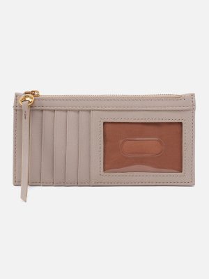 Carte Card Case in Pebbled Leather - Taupe