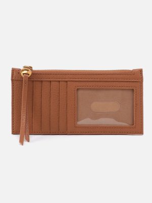 Carte Card Case in Pebbled Leather - Warm Honey