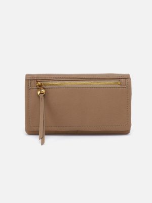 Lumen Continental Wallet in Pebbled Leather - Cedar Sagebrush