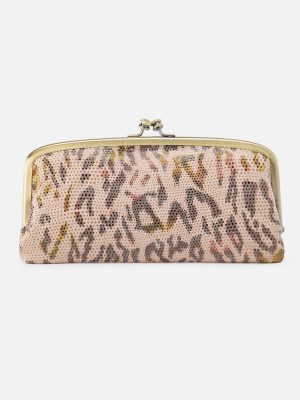 Cora Large Frame Wallet In Printed Leather - Summer Safari