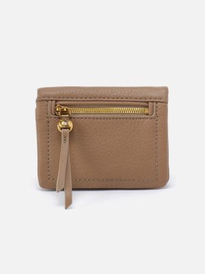 Lumen Mini Wallet in Pebbled Leather - Cedar Sagebrush