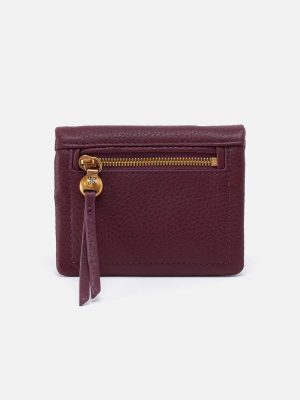 Lumen Mini Wallet in Pebbled Leather - Mulberry Glaze