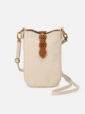 Tabby Phone Crossbody In Pebbled Leather - Birch