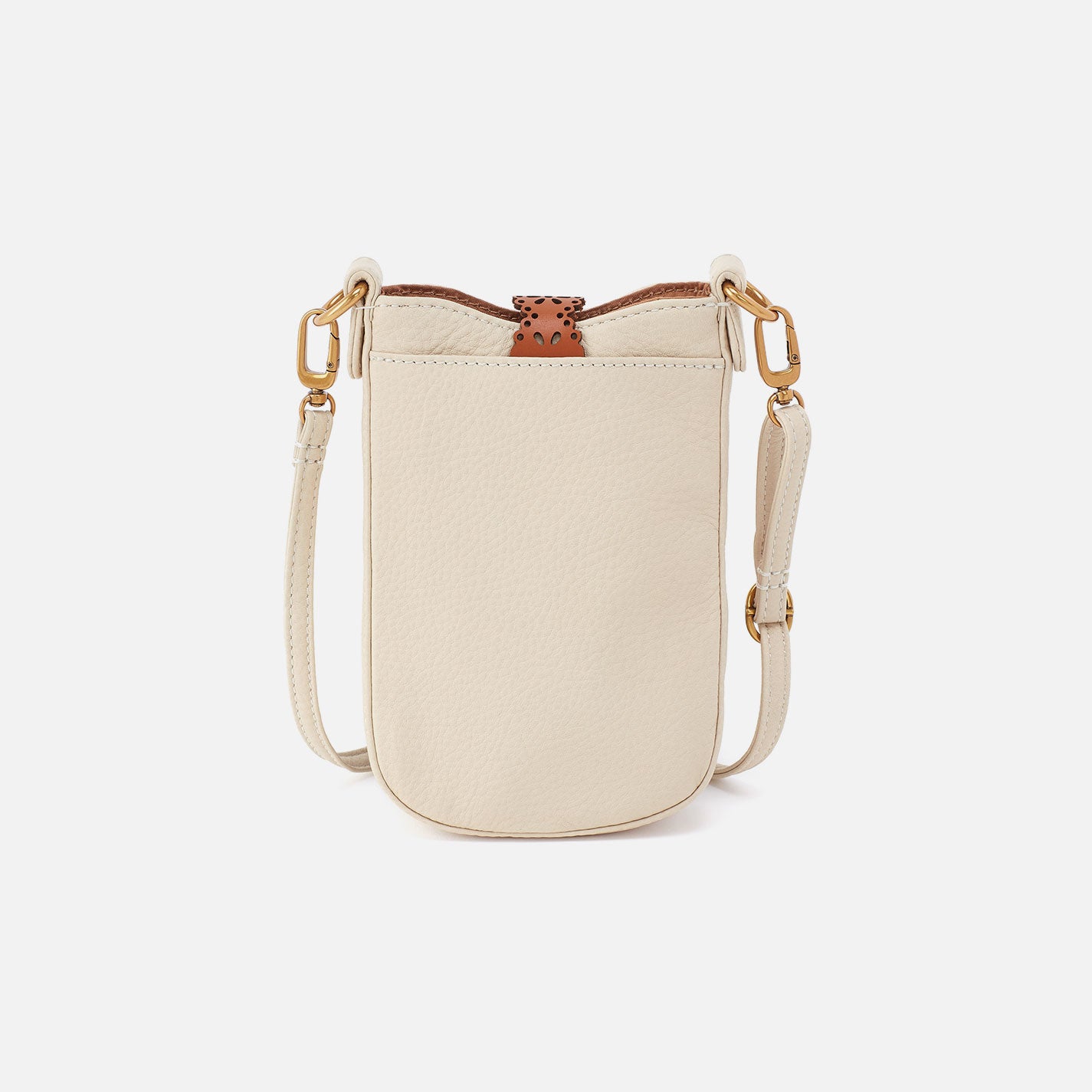 Tabby Phone Crossbody In Pebbled Leather - Birch - Image 5