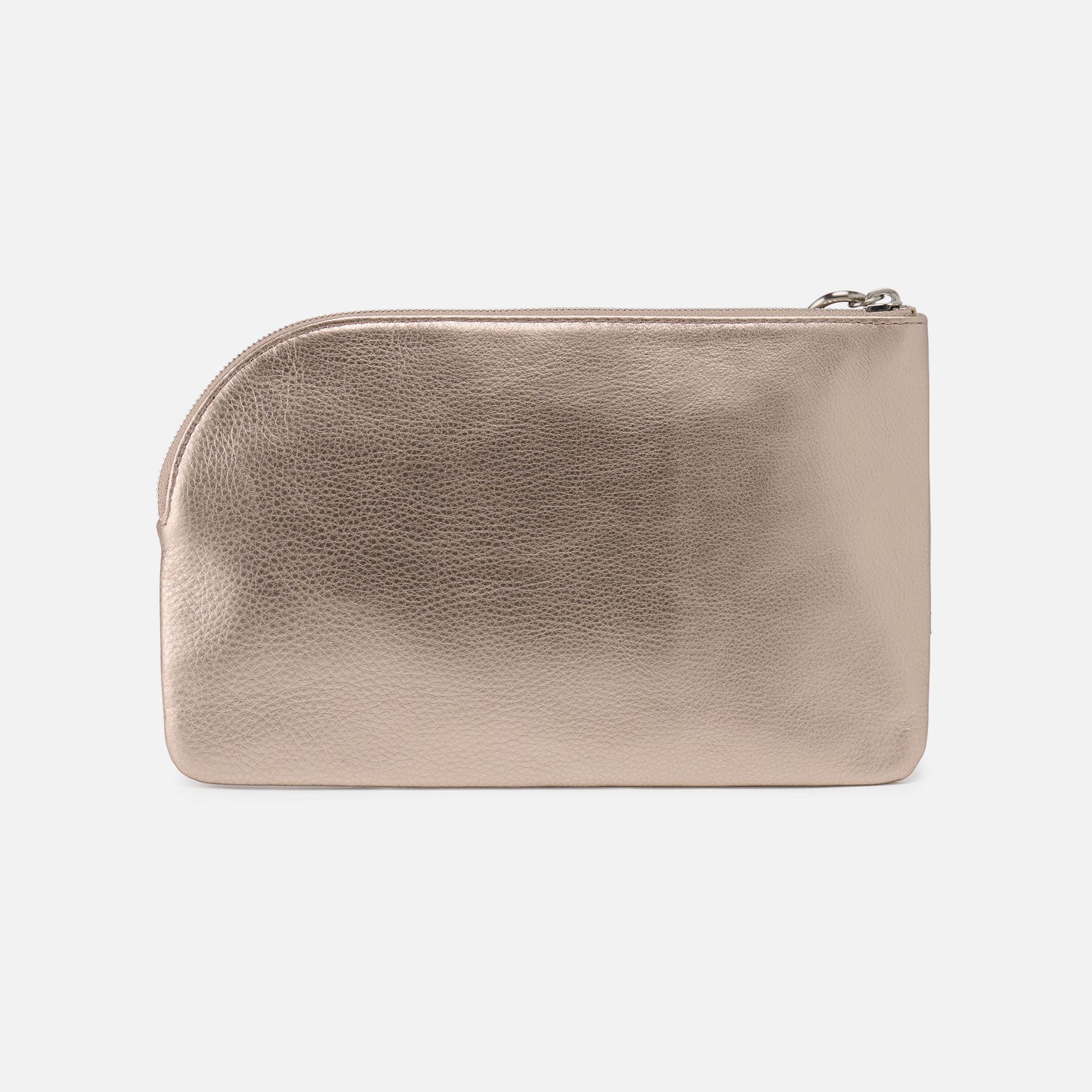 Tabby Wristlet In Metallic Leather - Cameo Quartz - Image 2