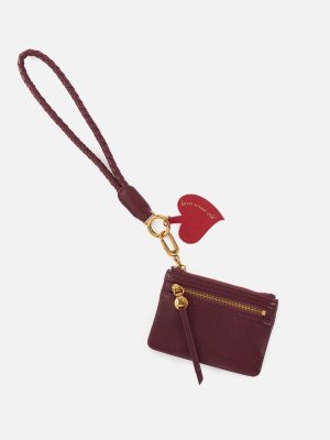 Lasso Phone Wristlet in Pebbled Leather - Mulberry Glaze