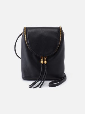 Fern Crossbody in Pebbled Leather - Black