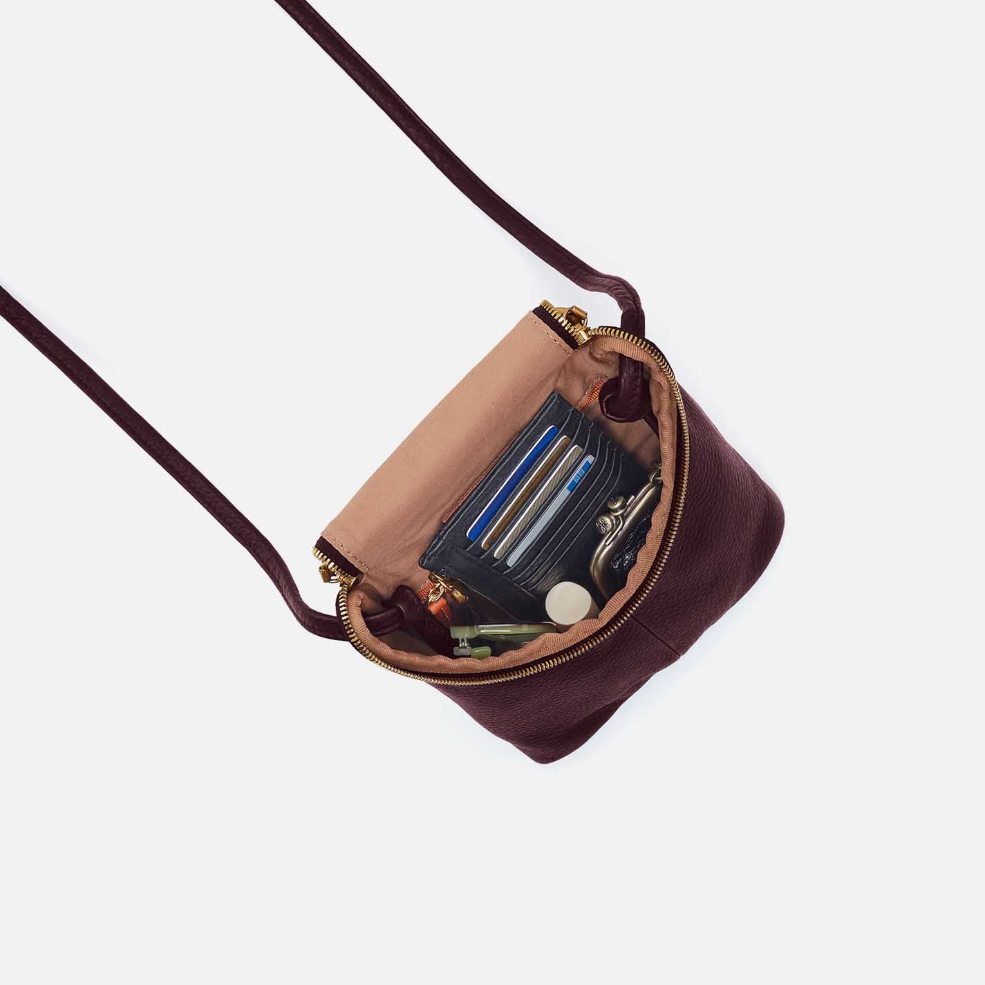 Fern Crossbody in Pebbled Leather - Mulberry Glaze - Image 3