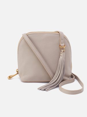 Nash Crossbody In Pebbled Leather - Taupe