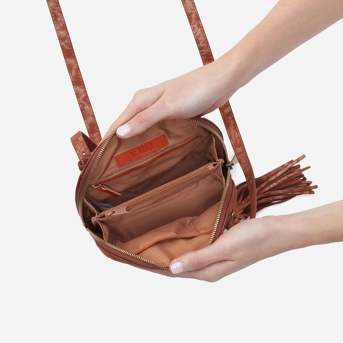 Nash Crossbody In Nubuck - Tumbleweed - Image 3