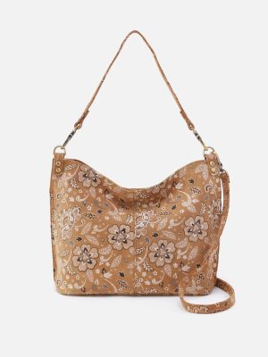 Pier Shoulder Bag in Printed Leather - Country Road Bloom