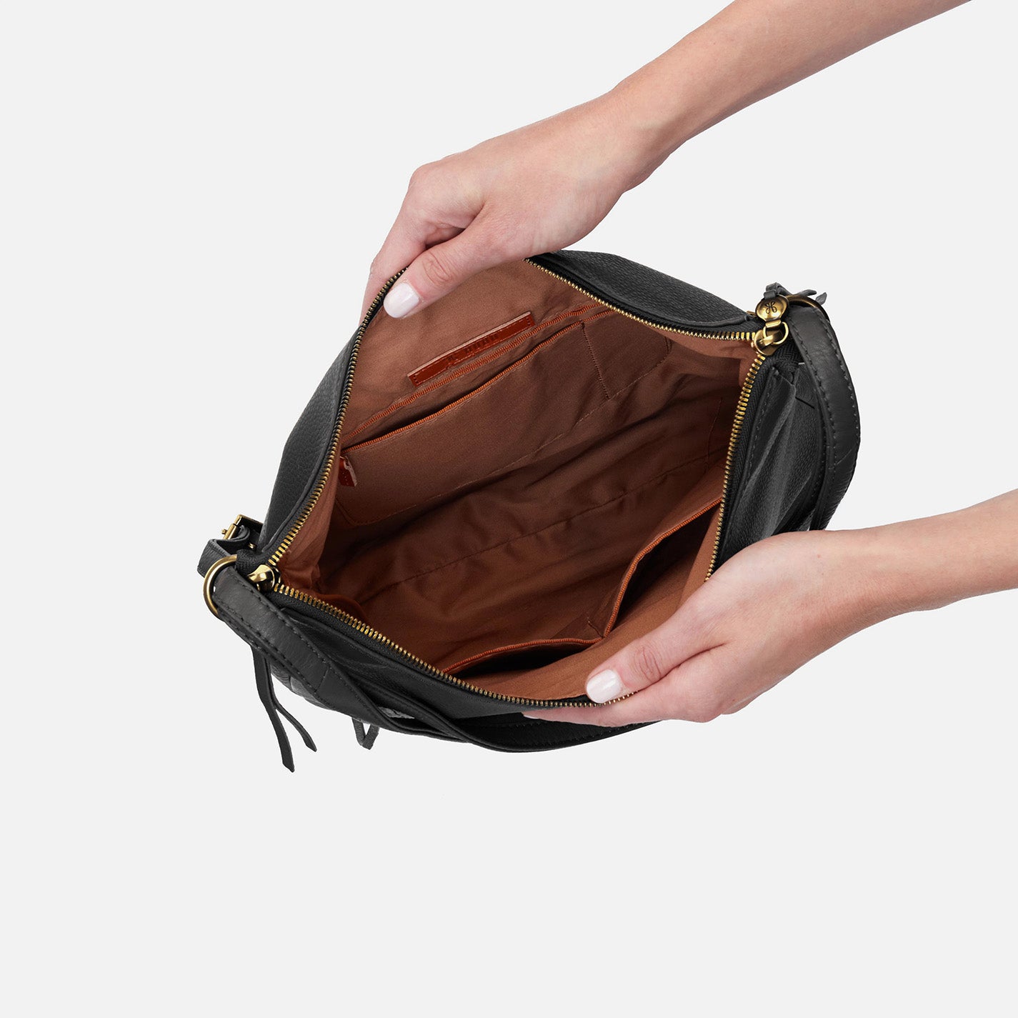 Merrin Convertible Backpack in Pebbled Leather - Black - Image 3