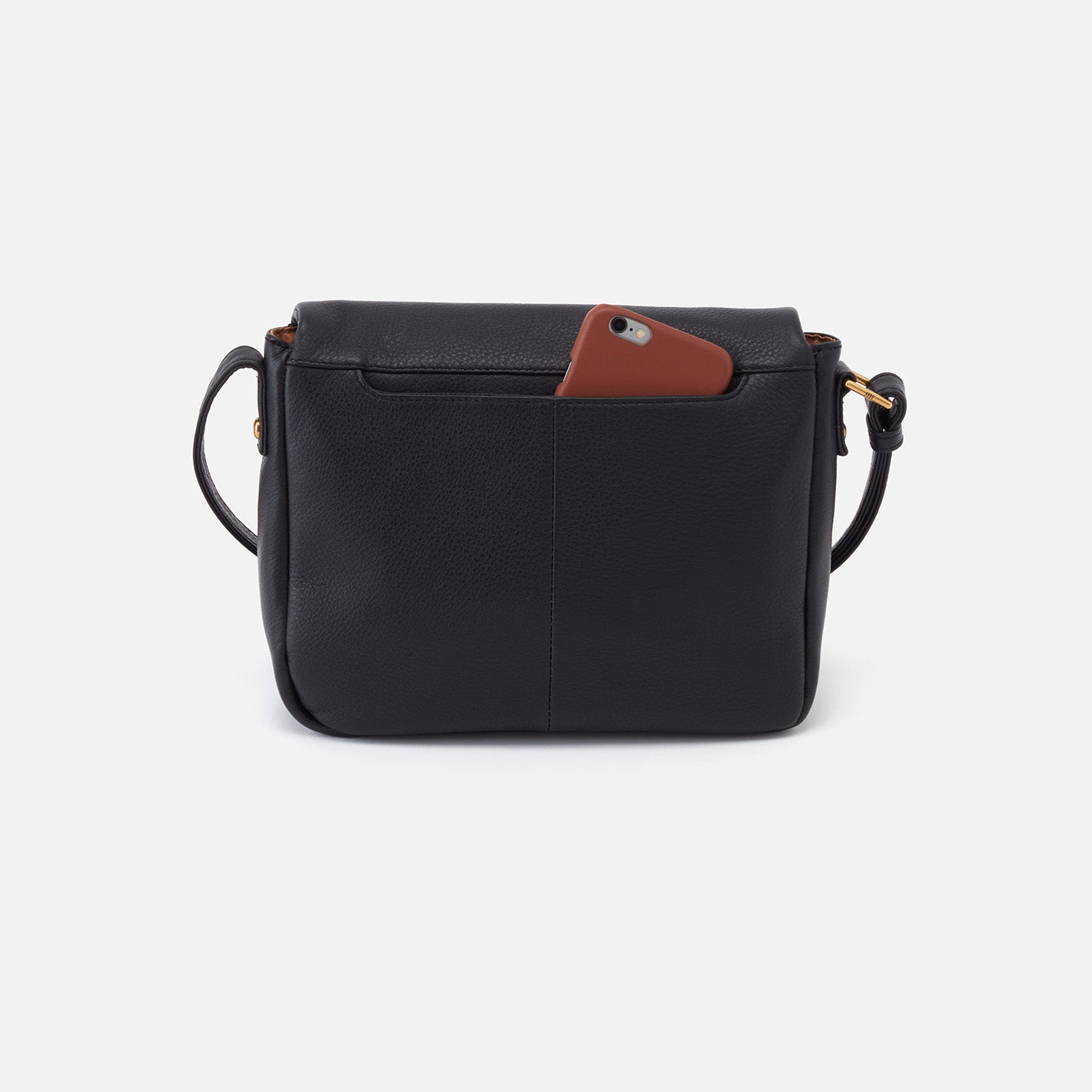 Fern Messenger Crossbody In Pebbled Leather - Black - Image 4