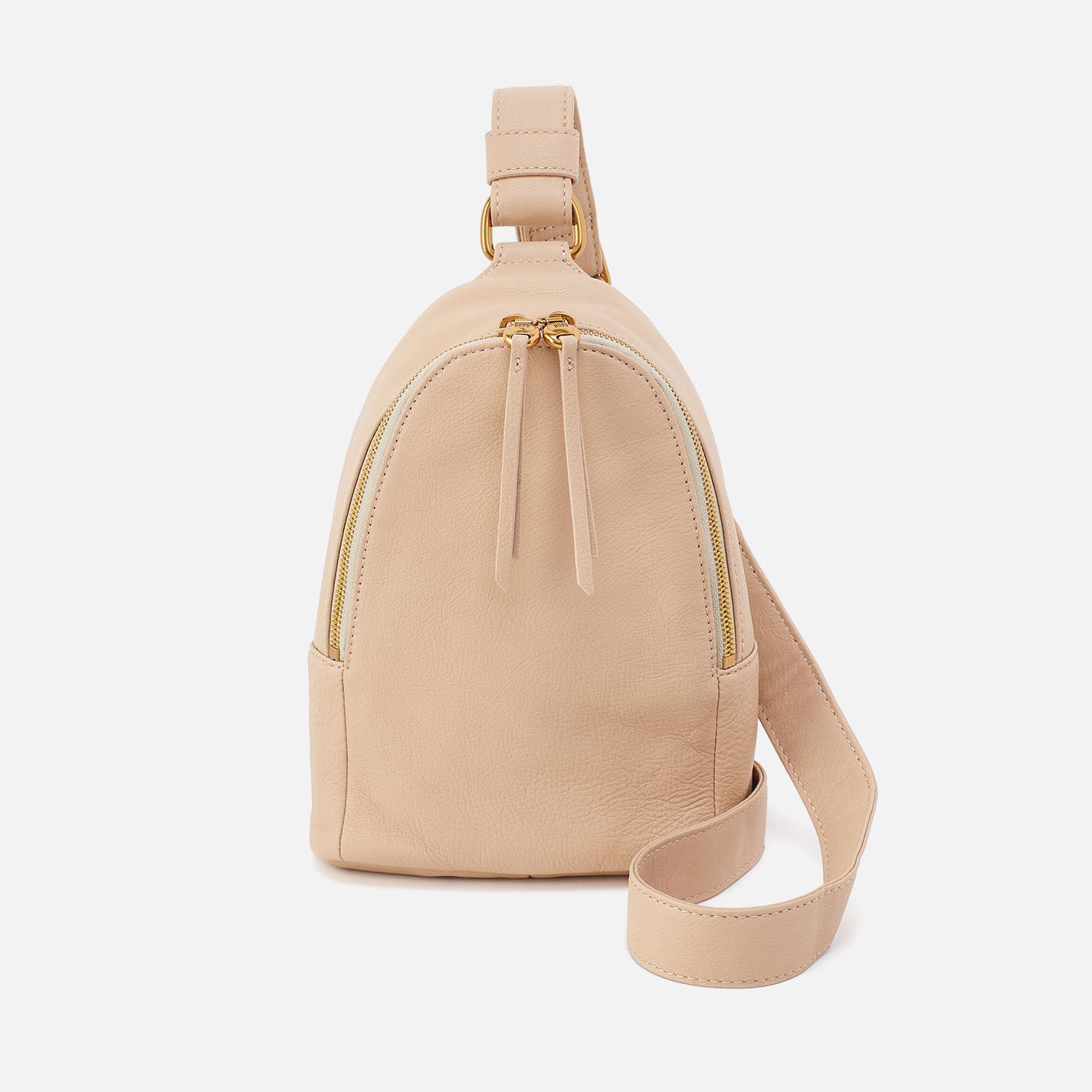 Fern Sling In Pebbled Leather - Linen