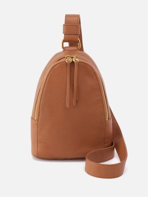 Fern Sling in Pebbled Leather - Warm Honey