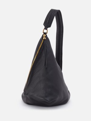 Sway Convertible Sling In Pebbled Leather - Black