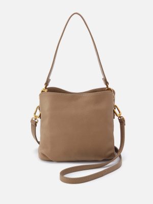 Starr Convertible Bag Shoulder in Pebbled Leather - Cedar Sagebrush