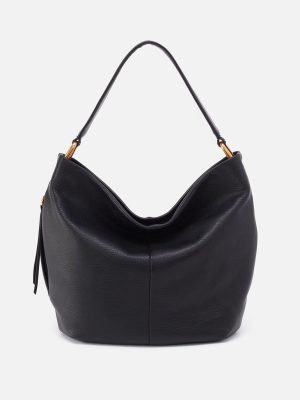 Harley Hobo in Pebbled Leather - Black